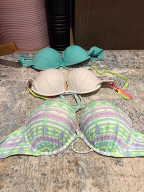 3 VS swim bras: 36DD Swimsuit bras - set of 3 Victoria  Secret Swim Bras